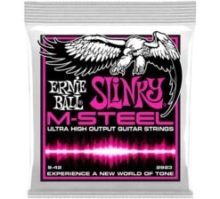 Ernie Ball Super Slinky M-steel 2923 Strings Electric Guitar String Set 9-42
