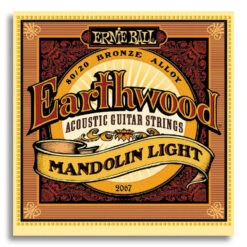 Ernie Ball 2067 Earthwood Mandolin Strings Loop End Light 80/20 Bronze .009″-.034″