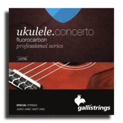 Galli GT760 Concert Ukulele String Set Black Fluorocarbon 20/22 Made In Italy