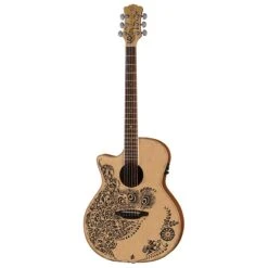Luna Henna Oasis Left Hand Cutaway Electric Acoustic Guitar