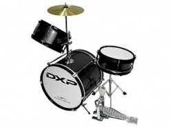 DXP 3 PIECE BLACK JUNIOR DRUM KIT TXJ3BK DRUMKIT With CYMBAL & STICKS