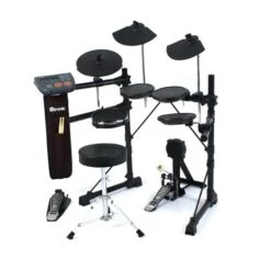 ELECTRONIC DIGITAL DRUM KIT D-TRONIC Q5-PLUS + ALL ACCESSORIES & DRUM STICKS