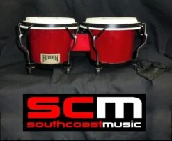 LATIN BONGOS REAL OAK SHELLS GENUINE CALFSKIN HEADS BEAUTIFUL HAND DRUMS