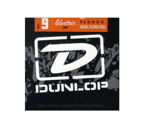 JIM DUNLOP ELECTRIC GUITAR STRING SET LIGHT 9-42 1 JIM DUNLOP ELECTRIC GUITAR STRING SET LIGHT 9-42