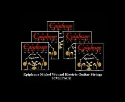 ELECTRIC GUITAR STRINGS NICKEL WOUND BY EPIPHONE 5 SETS TOTAL