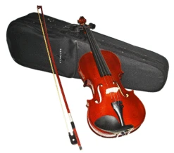 VALENCIA SV214 14″ Viola Outfit Case, Bow And Rosin Premium Pro-SCM Setup