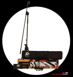 PEAVEY MSP1-J Microphone Pack With Mic, Soft Mic Case, Mic Stand, XLR-Phono Cable, Clip, & Carry Bag