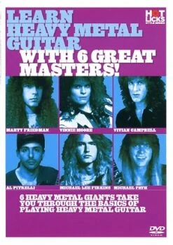 LEARN HEAVY METAL GUITAR 6 GREAT MASTERS HOT LICKS DVD HOT706 FRIEDMAN PITRELLI