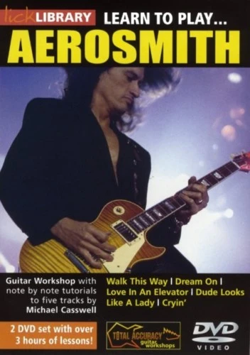LICK LIBRARY – LEARN TO PLAY AEROSMITH GUITAR 2 DVD SET 1 LICK LIBRARY – LEARN TO PLAY AEROSMITH GUITAR 2 DVD SET