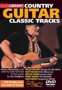LEARN COUNTRY GUITAR CLASSIC TRACKS 2 DVD Set – Suspicious Minds -The Gambler – Always On My Mind – Hello Mary Lou