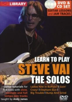 LICK LIBRARY LEARN TO PLAY STEVE VAI SOLOS GUITAR DVD