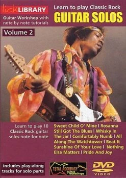 LICK LIBRARY LEARN TO PLAY CLASSIC ROCK SOLOS VOLUME 2 DVD ELECTRIC GUITAR
