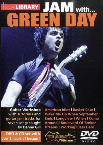 LICK LIBRARY JAM WITH GREEN DAY GUITAR DVD & CD 1 LICK LIBRARY JAM WITH GREEN DAY GUITAR DVD & CD