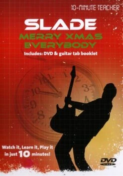 10-MINUTE TEACHER SLADE MERRY XMAS EVERYBODY GUITAR DVD TUITIONAL TUTORIAL MUSIC
