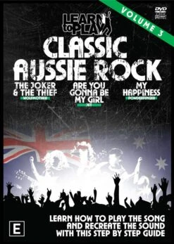 LEARN CLASSIC AUSSIE ROCK Volume 3 GUITAR DVD JET WOLFMOTHER POWDERFINGER