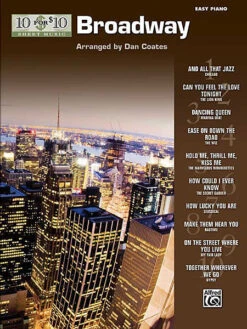 10 For 10 SHEET MUSIC BROADWAY EASY PIANO SOLO SONG BOOK