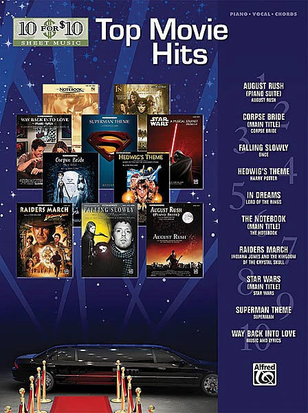 10 FOR 10 SHEET MUSIC MOVIE HITS PIANO VOCAL GUITAR PVG SONG BOOK SONGBOOK 1 10 FOR 10 SHEET MUSIC MOVIE HITS PIANO VOCAL GUITAR PVG SONG BOOK SONGBOOK