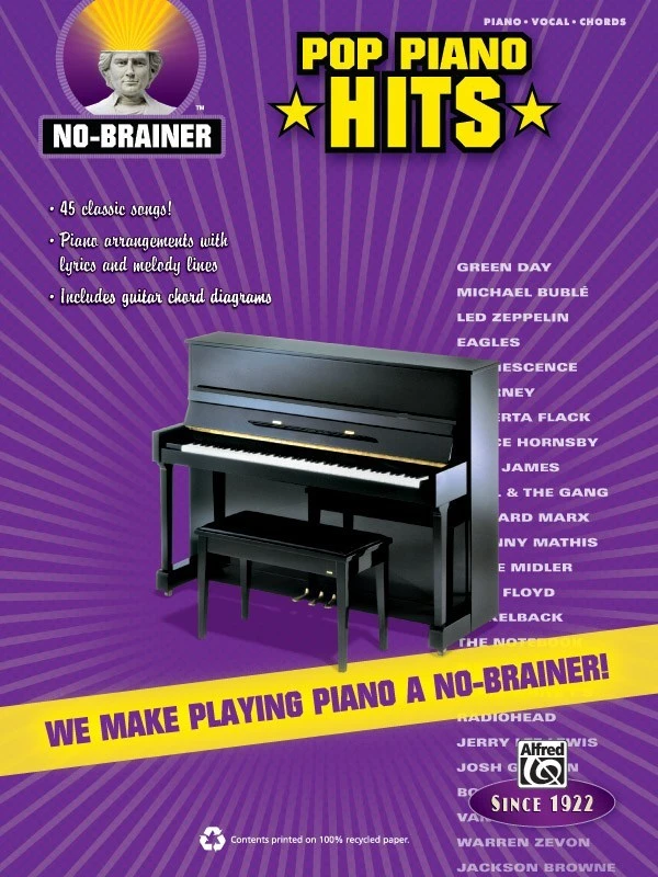 NO BRAINER FOR PIANO HITS BOOK SONGBOOK SONG BOOK MUSIC PVG PIANO VOCAL GUITAR 1 NO BRAINER FOR PIANO HITS BOOK SONGBOOK SONG BOOK MUSIC PVG PIANO VOCAL GUITAR