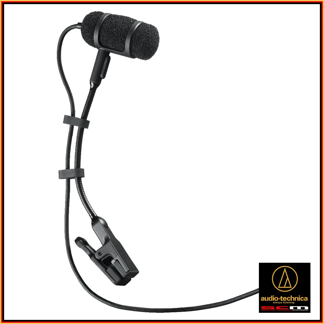 Audio-technica ATM-350 Cardioid Instrument Microphone With Clip To Suit Brass, Upright Bass, Reeds, Piano, Snare, Toms, And Violin. 2 Audio-technica ATM-350 Cardioid Instrument Microphone With Clip To Suit Brass, Upright Bass, Reeds, Piano, Snare, Toms, And Violin. - Image 2