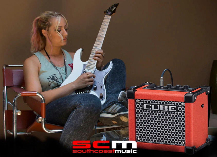 RED ROLAND CUBE MICRO GX PORTABLE BUSKER GUITAR AMPLIFIER WITH FREE APPS! 7 RED ROLAND CUBE MICRO GX PORTABLE BUSKER GUITAR AMPLIFIER WITH FREE APPS! - Image 7