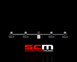 Quad Microphone Clamp – Holds Up To Four Microphones On One Stand