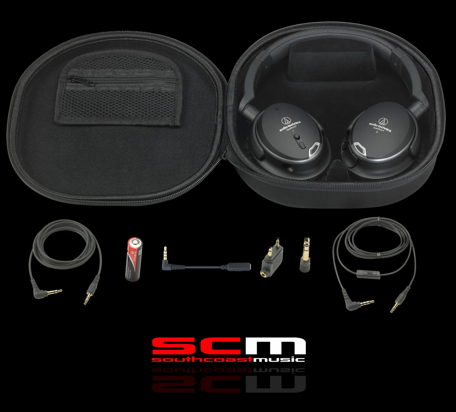 Audio-Technica ATH-ANC9 QuietPoint® Noise Cancelling Headphones 2 Audio-Technica ATH-ANC9 QuietPoint® Noise Cancelling Headphones - Image 2