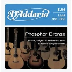 2 X Sets D’ADDARIO EJ16 STRING SET DADDARIO PHOSPHOR ACOUSTIC GUITAR STRINGS 12 – 53