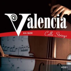 VALENCIA CELLO STRINGS STRING SET 3/4 SIZE STEEL With BALL END