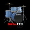 Yamaha Gigmaker Rock 22 Drum Kit Blue Ice Glitter Finish With Paiste Cymbals