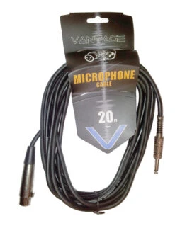 VANTAGE VCM045 PRO QUALITY 20FT MICROPHONE CABLE 6 METER XLR TO JACK MIC LEAD 5 VANTAGE VCM045 PRO QUALITY 20FT MICROPHONE CABLE 6 METER XLR TO JACK MIC LEAD -SCMUSIC p 24473 Vantage VCM045 20ft Mic cable
