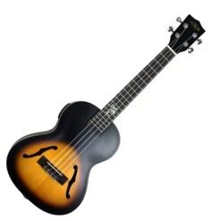 Kala KA-JTE 2TS Tenor Archtop Electric Ukulele Tobacco Sunburst Uke
