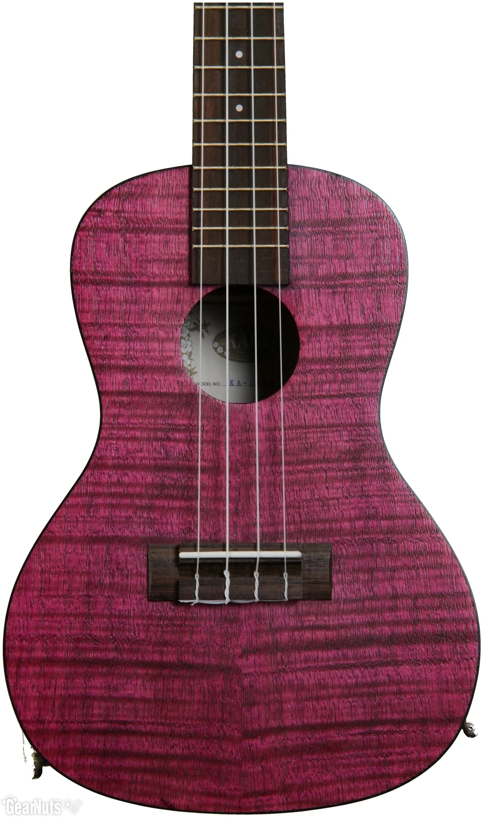 Kala KA-CEM Magenta Concert Ukulele With Figured Mahogany Top Back & Sides 2 Kala KA-CEM Magenta Concert Ukulele With Figured Mahogany Top Back & Sides - Image 2