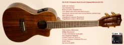 Kala Java Series KA-KCGE-C KOA Concert Electric Ukulele