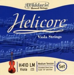 D’Addario Helicore Viola Strings H410LM Long Scale 16″ & Over Medium Tension String Set