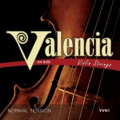 Valencia 4/4 Full Size Violin Strings Steel String Set With Ball End