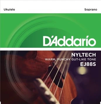 D’Addario EJ88S Soprano Ukulele 23/25 Natural Nylon Uke Strings 1 D’Addario EJ88S Soprano Ukulele 23/25 Natural Nylon Uke Strings