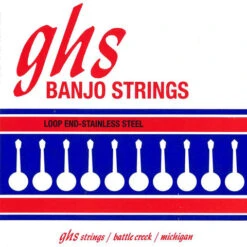 GHS 751295 Banjo 4 String Set 11-30 Phosfor Bronze Tenor Medium Johnny Baier Strings