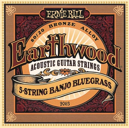 Ernie Ball 2063 Banjo Strings 9-20 Strings Bluegrass 5 String Set 1 Ernie Ball 2063 Banjo Strings 9-20 Strings Bluegrass 5 String Set