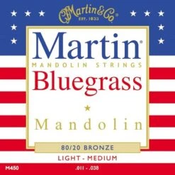 Martin M450 Mandolin String Set 11-38 Bronze Ball End Strings