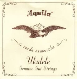 Aquila 1U Ukulele SOPRANO String Set Regular Tuning Key Of C – GCEA Gut Strings