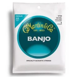 Martin V730 Banjo Nickel Wound String Set Medium Gauge 10-23 Strings