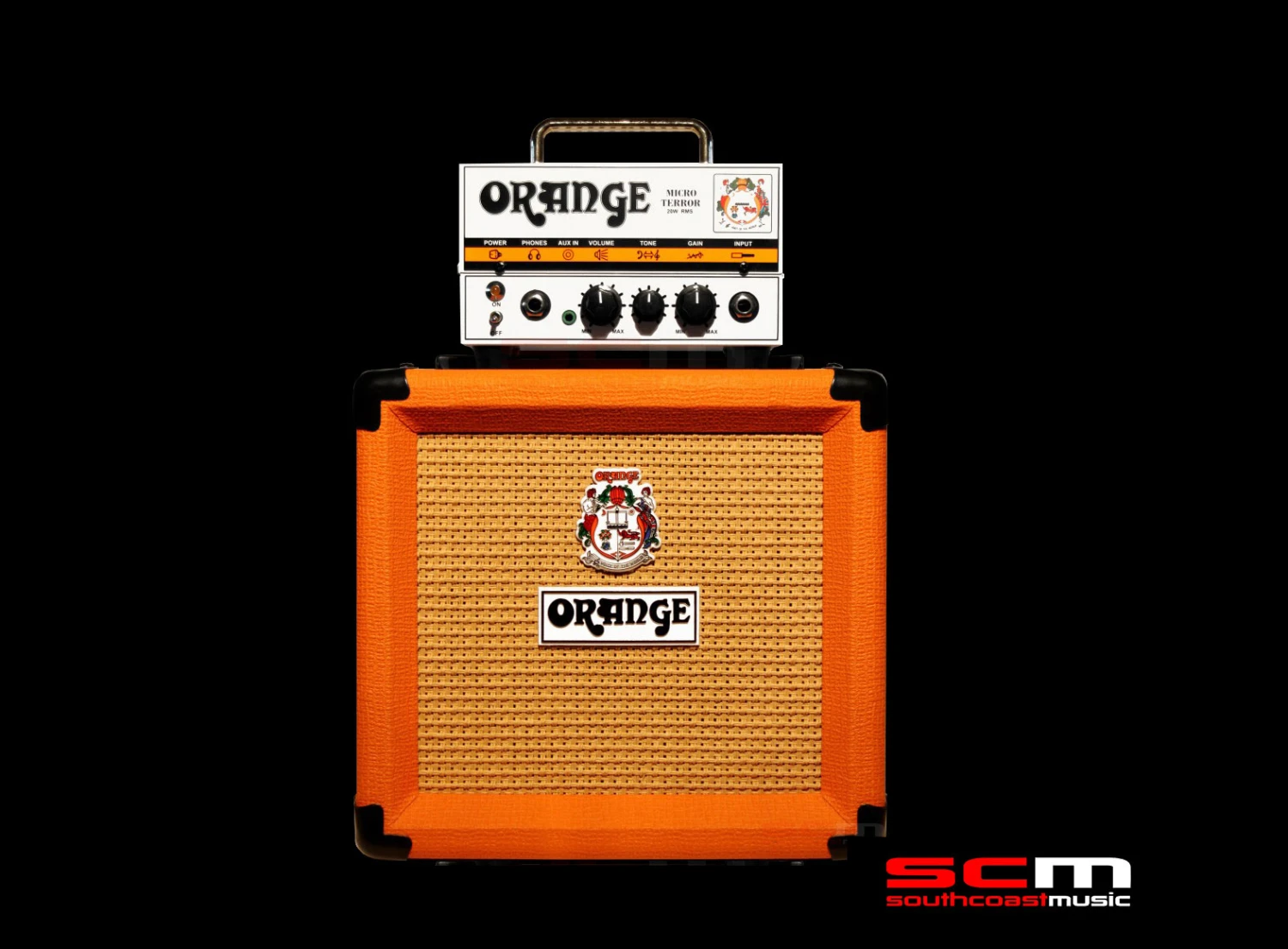 ORANGE MICRO TERROR GUITAR AMPLIFIER FULL STACK WITH HEAD & TWO PPC108 CABINETS 2 ORANGE MICRO TERROR GUITAR AMPLIFIER FULL STACK WITH HEAD & TWO PPC108 CABINETS - Image 2