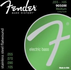 Fender 0739050406 Bass Guitar Strings 55 To 105 Long Scale Medium Set 9050M
