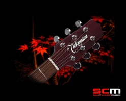 Takamine EF340SC STR Cutaway Acoustic-Electric Guitar Translucent Red Finish Made In Japan -SCMUSIC p 28696 TAKAMINE TEF340 ACOUSTIC ELECTRIC SOUTH COAST MUSIC HEAD STOCK