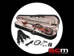 Yamaha SV130S Silent Violin Outfit Natural (Brown) Gloss Finish With Case, Bow, Headphones And Accessories