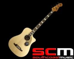 Fender Kingman Sce V2 Acoustic Electric Bass Guitar Natural With Case