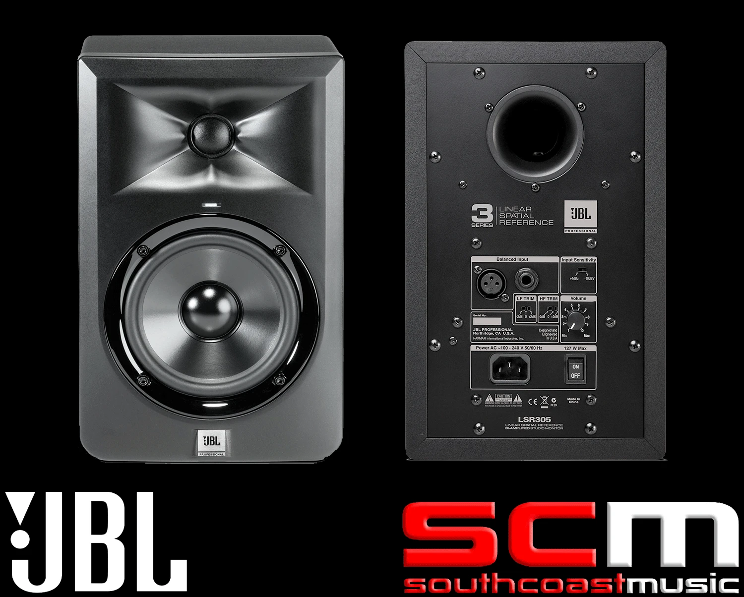 JBL LSR305 P MKII 5″ Two-Way Powered Studio Monitor Active Speaker Pro PAIR – NEW 2 JBL LSR305 P MKII 5″ Two-Way Powered Studio Monitor Active Speaker Pro PAIR – NEW - Image 2