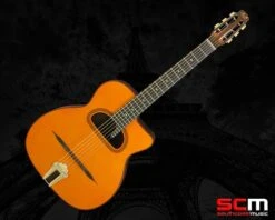Aria MM10 Selmer Maccaferri Style Gypsy Jazz Acoustic Guitar Solid Spruce Top