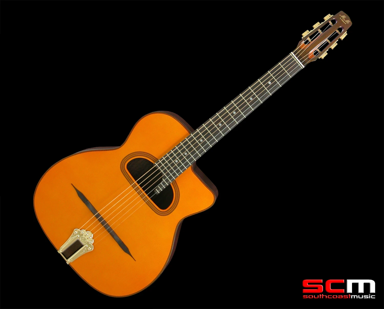 Aria MM10 Selmer Maccaferri Style Gypsy Jazz Acoustic Guitar Solid Spruce Top 2 Aria MM10 Selmer Maccaferri Style Gypsy Jazz Acoustic Guitar Solid Spruce Top - Image 2