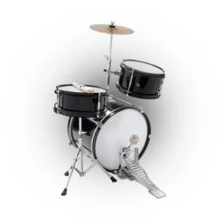 DXP 3 Piece Junior Drum Kit TXJ3BK Drumset With Cymbal & Sticks Black Finish